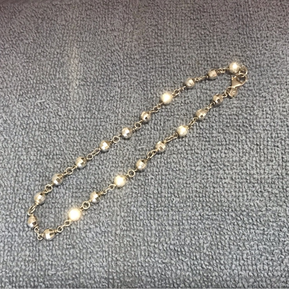 UltraFine 950 Silver 12” Anklet